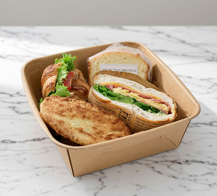 鮪魚沙拉可頌＋火腿蛋貝果＋奶酥小法國＋小島檸檬磅蛋糕